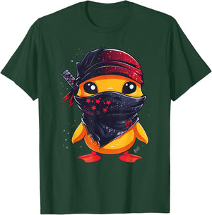 Rubber Duck Ninja Rubber Duckie Rubber Duckling Samurai T-Shirt - T-Shirt | Forest