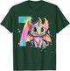 7th Birthday Shirt Girl Dragon Birthday Outfit Rainbow Seven T-Shirt - T-Shirt | Forest