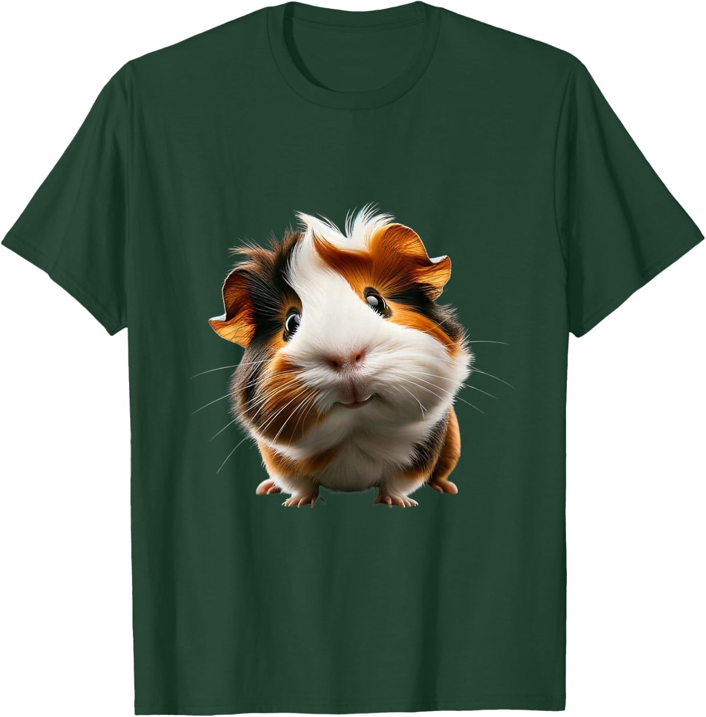 Adorable Guinea Pig Design , black T-Shirt - T-Shirt | Forest