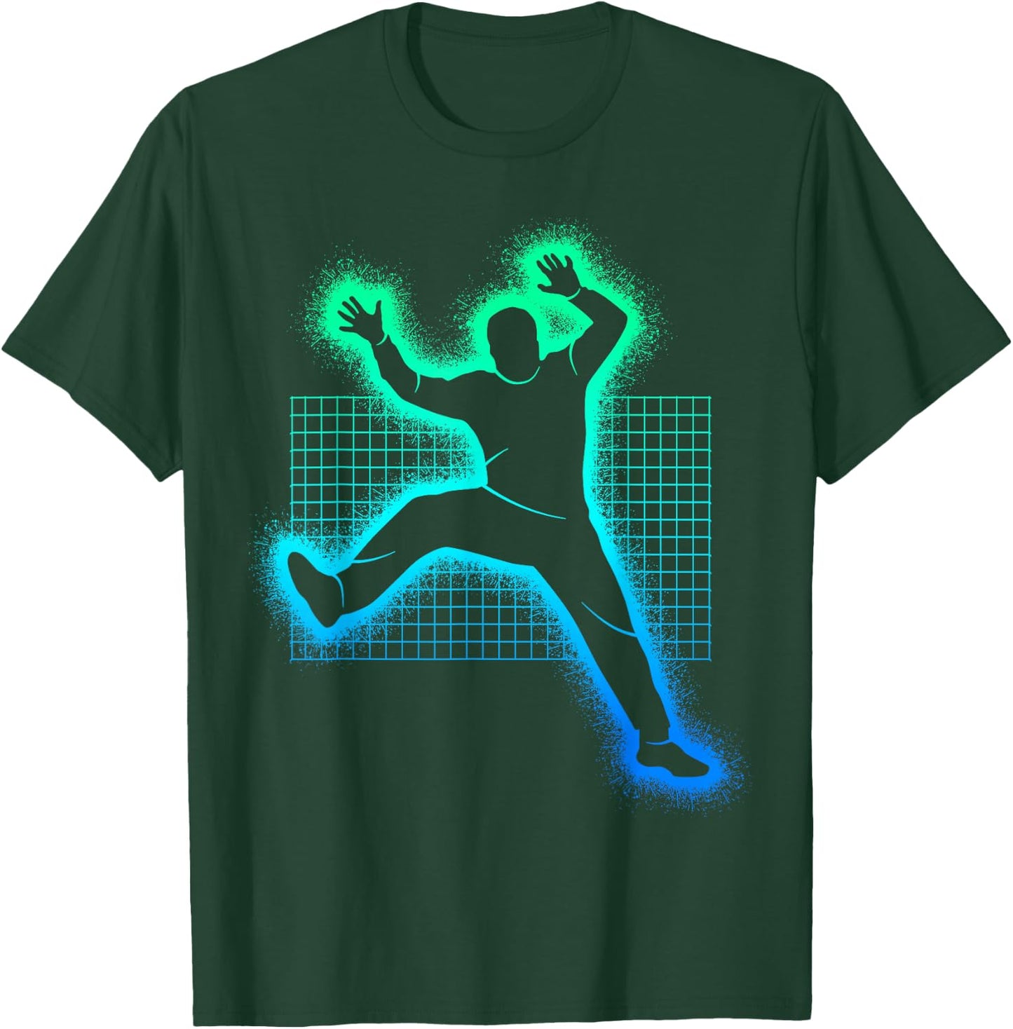 Handball Player and Boys - Goalkeeper , Black, S T-Shirt - T-Shirt | Forest