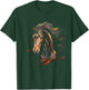Mustang Pferd Wildnis Bunt Pferdliebhaber Tierwelt Reiten T-Shirt - T-Shirt | Forest