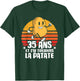 Anniv Gift 35 Years Birthday Decoration 35 Years Potato , Black, S T-Shirt - T-Shirt | Forest