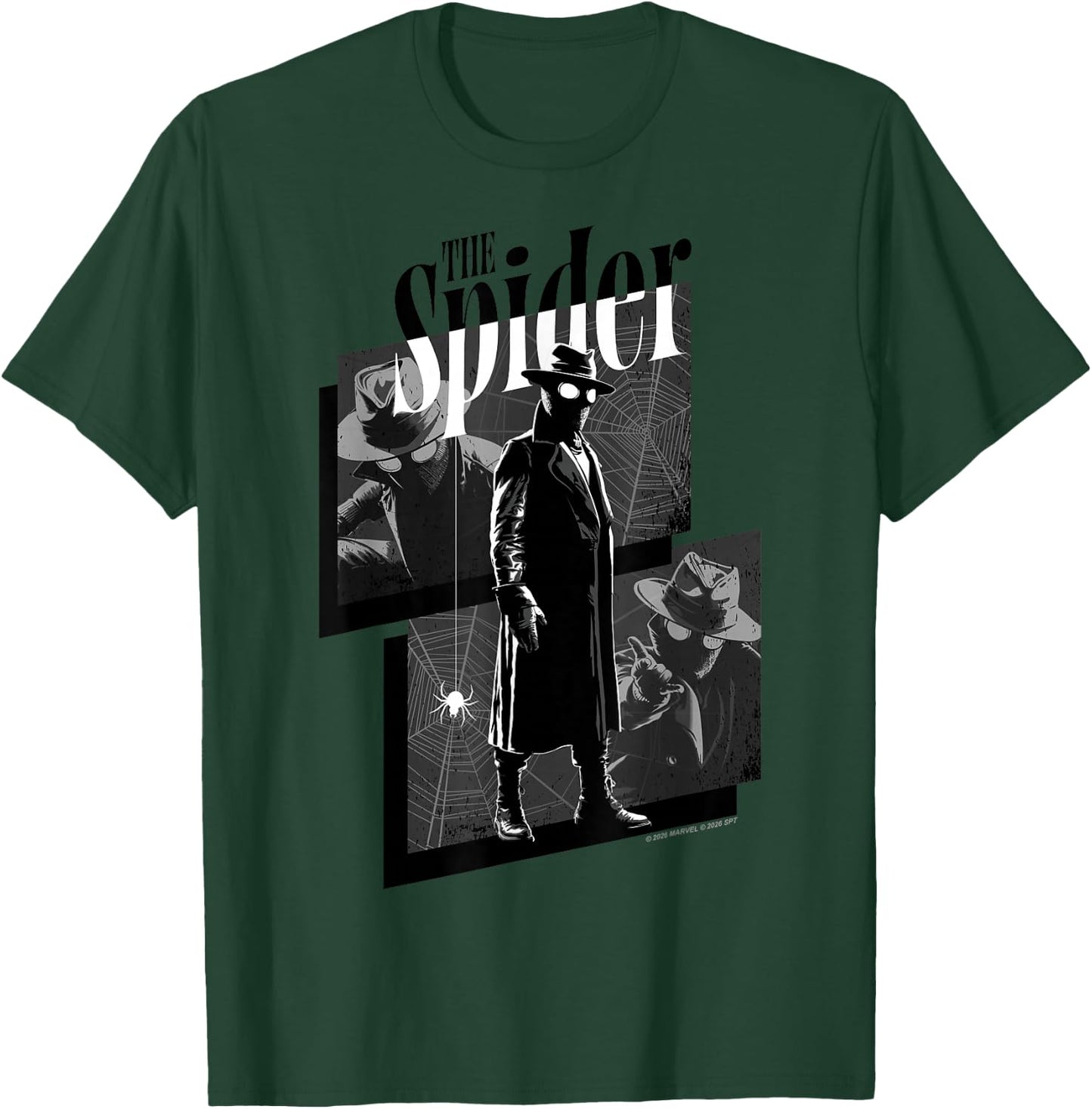 Marvel Spider-Noir Series The Spider Spider-Noir Webed Panel T-Shirt - T-Shirt | Forest