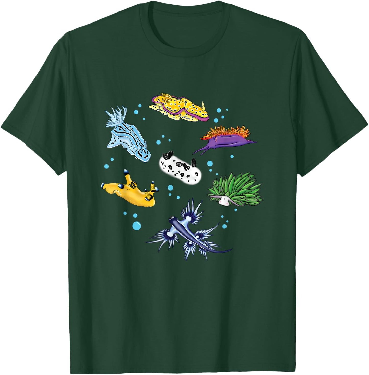 Nudibranch Sea Slug Ocean Scuba Diver Snorkeling Aquarium T-Shirt - T-Shirt | Forest