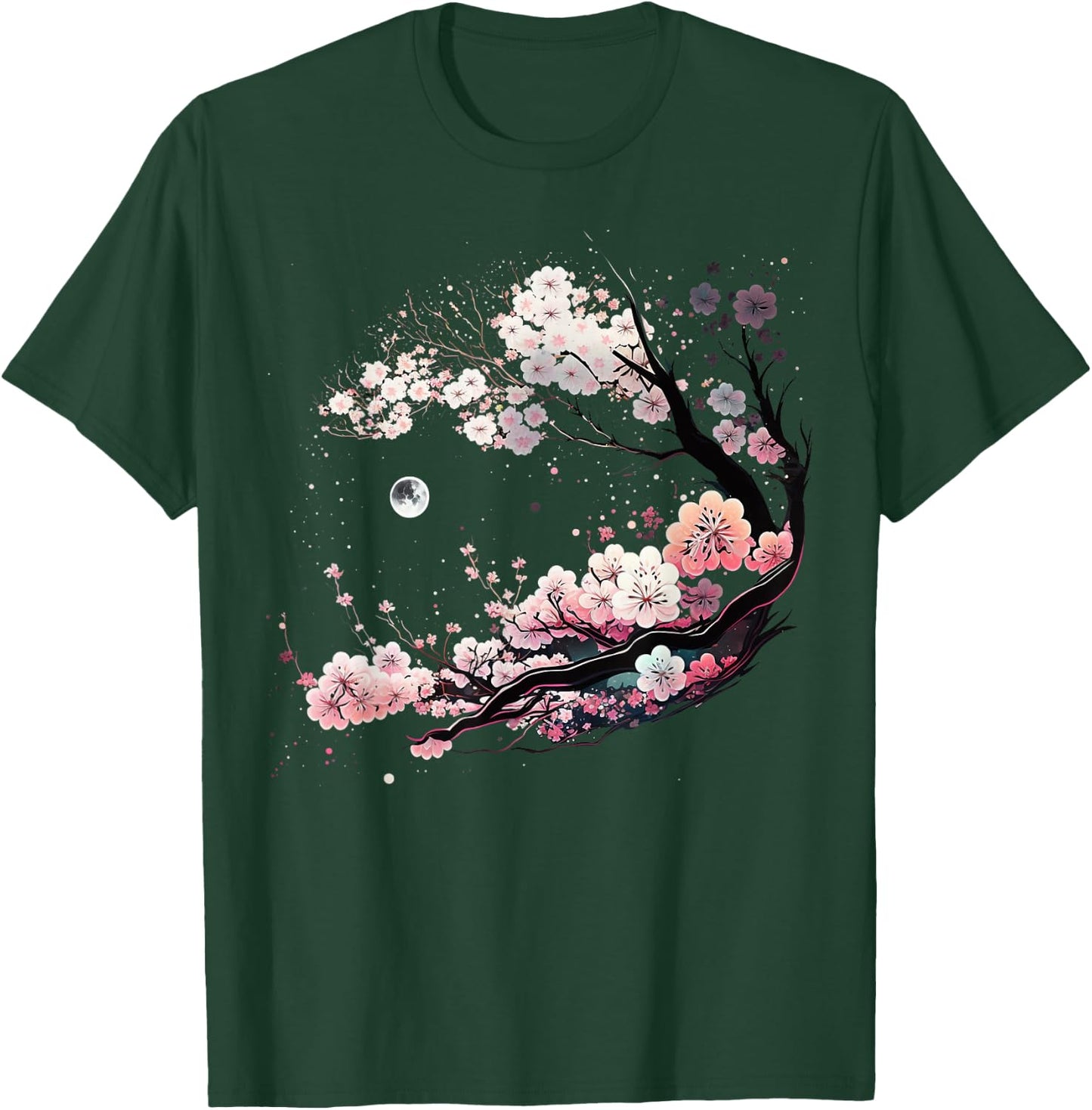 Japanese Sakura Garden Geisha Mount Fuji Cherry Blossom T-Shirt - T-Shirt | Forest