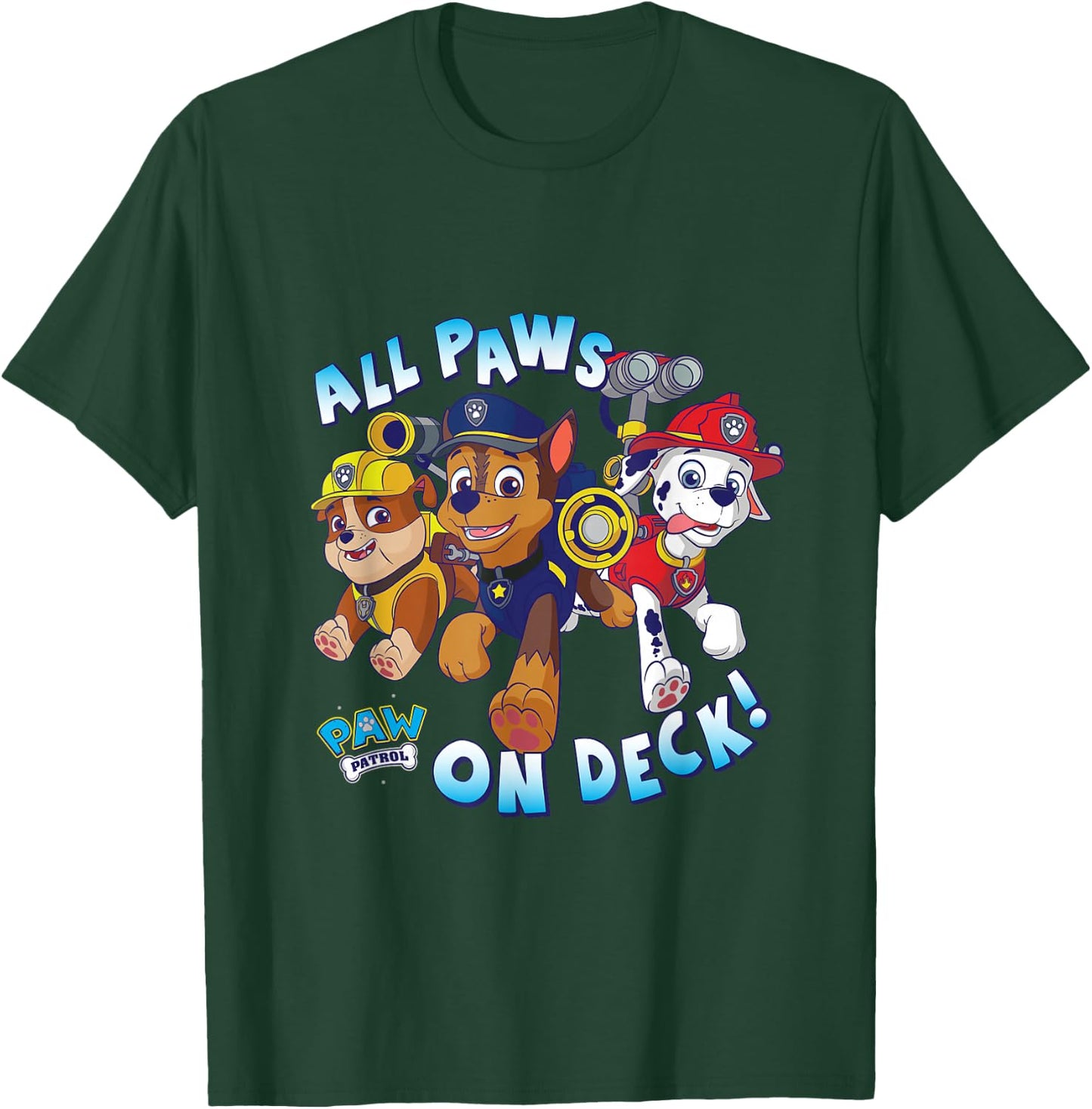 PAW Patrol "All Paws On Deck" Group Characters T-Shirt - T-Shirt | Forest