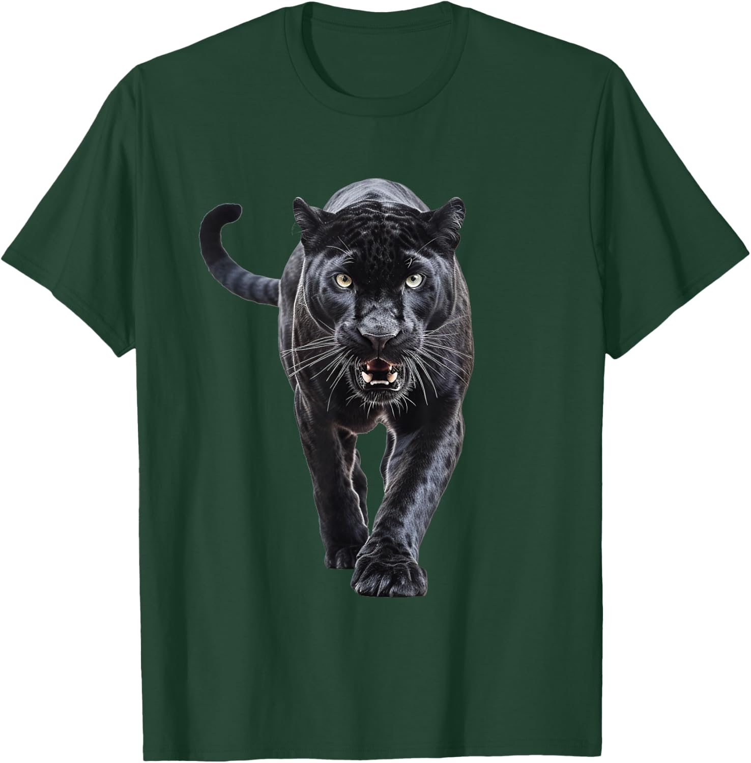 Black Panther Walking for Lovers Animal Leopard & Jaguar T-Shirt - T-Shirt | Forest