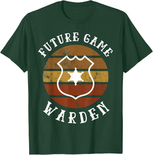 Future Game Warden Shirt Retro Funny Game Warden T-Shirt - T-Shirt | Forest