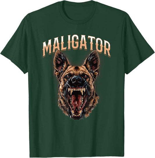 Maligator Belgian Malinois Dog Breed , Black, S T-Shirt - T-Shirt | Forest