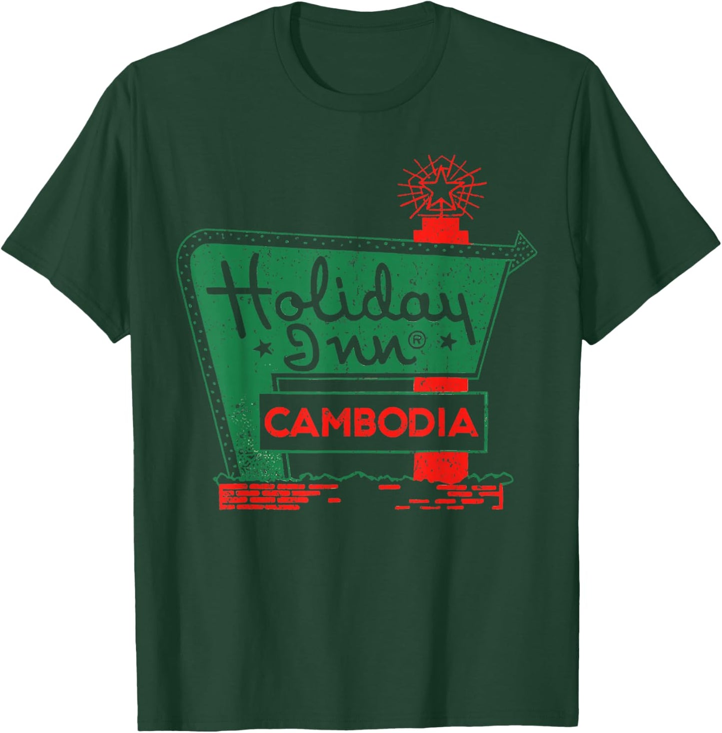 Vintage Holiday In Cambodia T-Shirt - T-Shirt | Forest