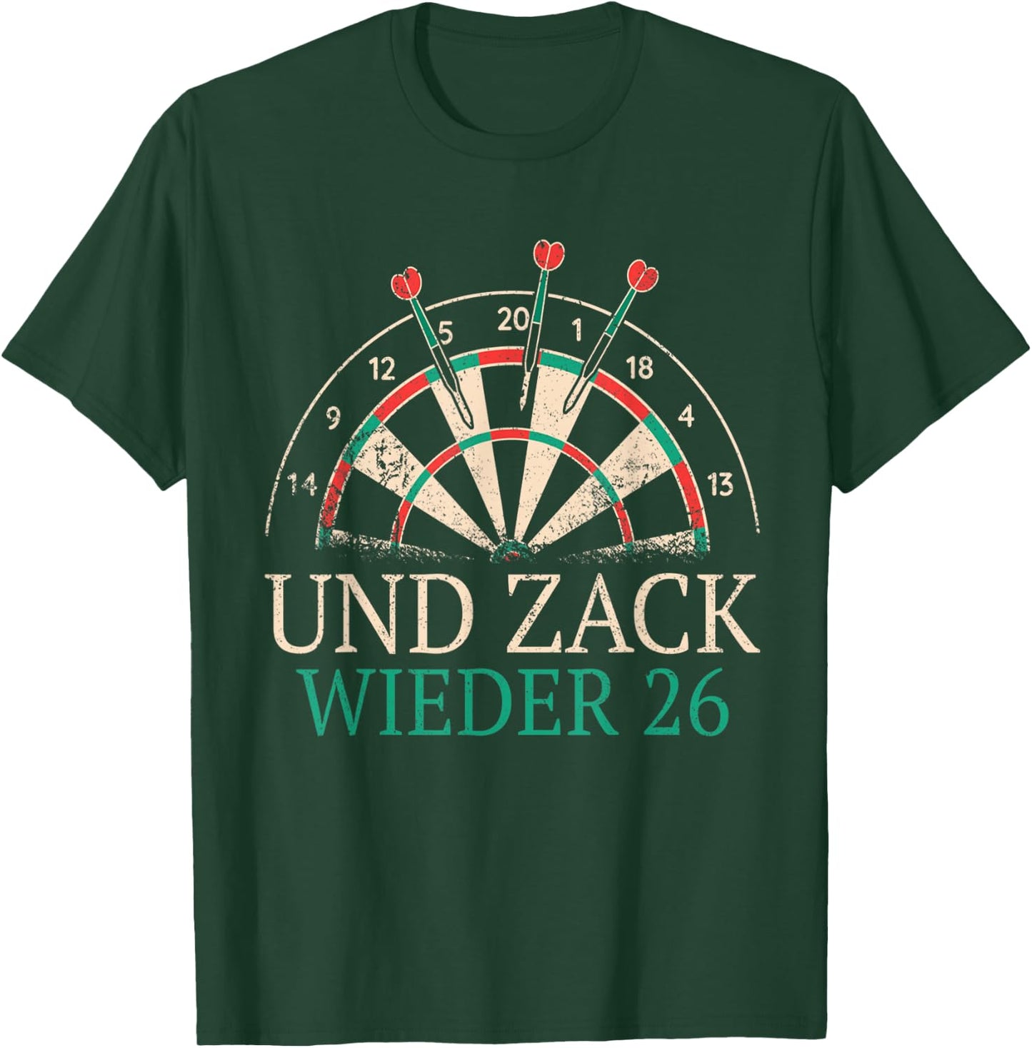Ultra Dart and Zack Again 26 Darts , black T-Shirt - T-Shirt | Forest