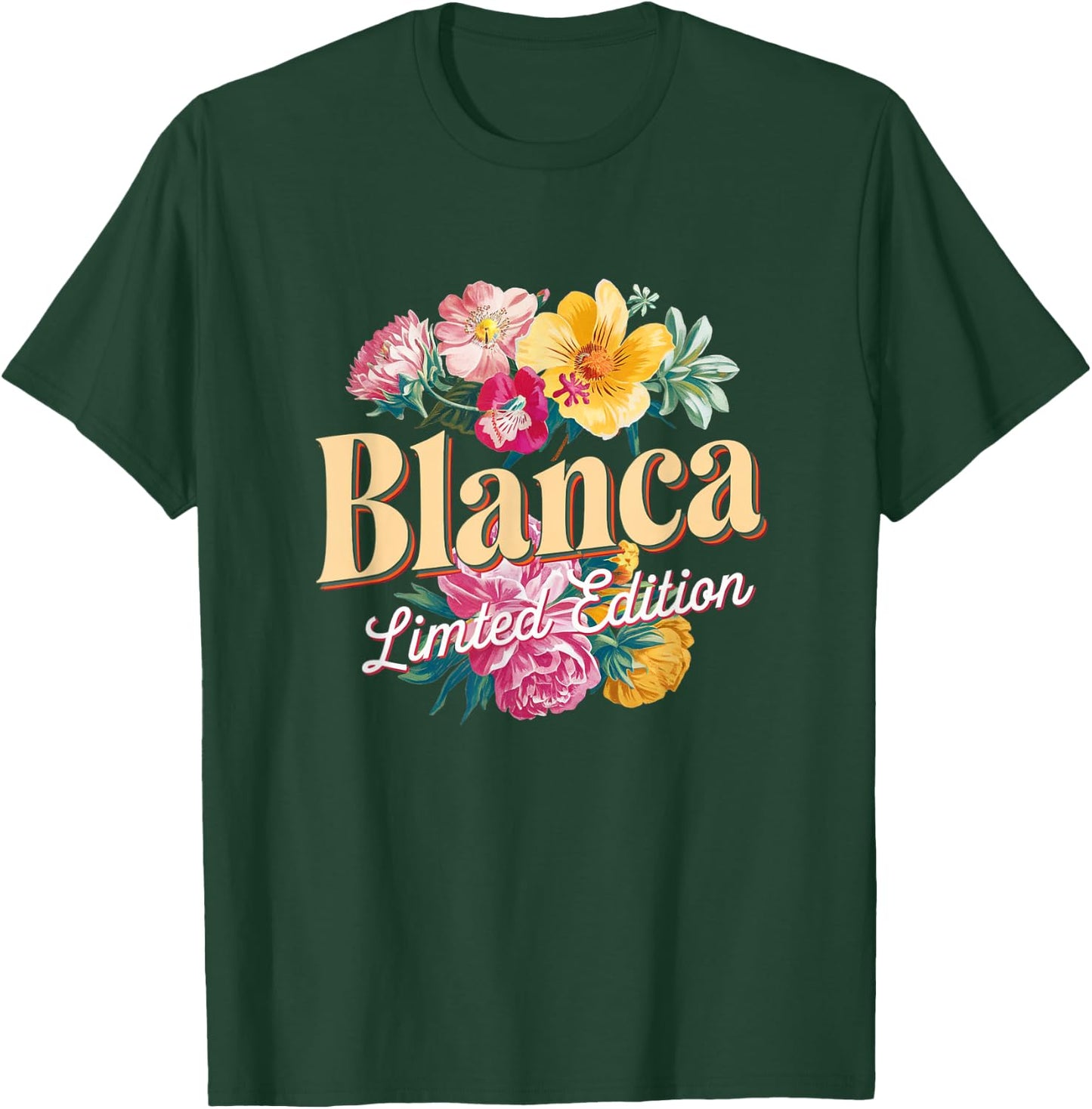 Blanca Limited Edition Vintage Custom Name Wife Grandma T-Shirt - T-Shirt | Forest
