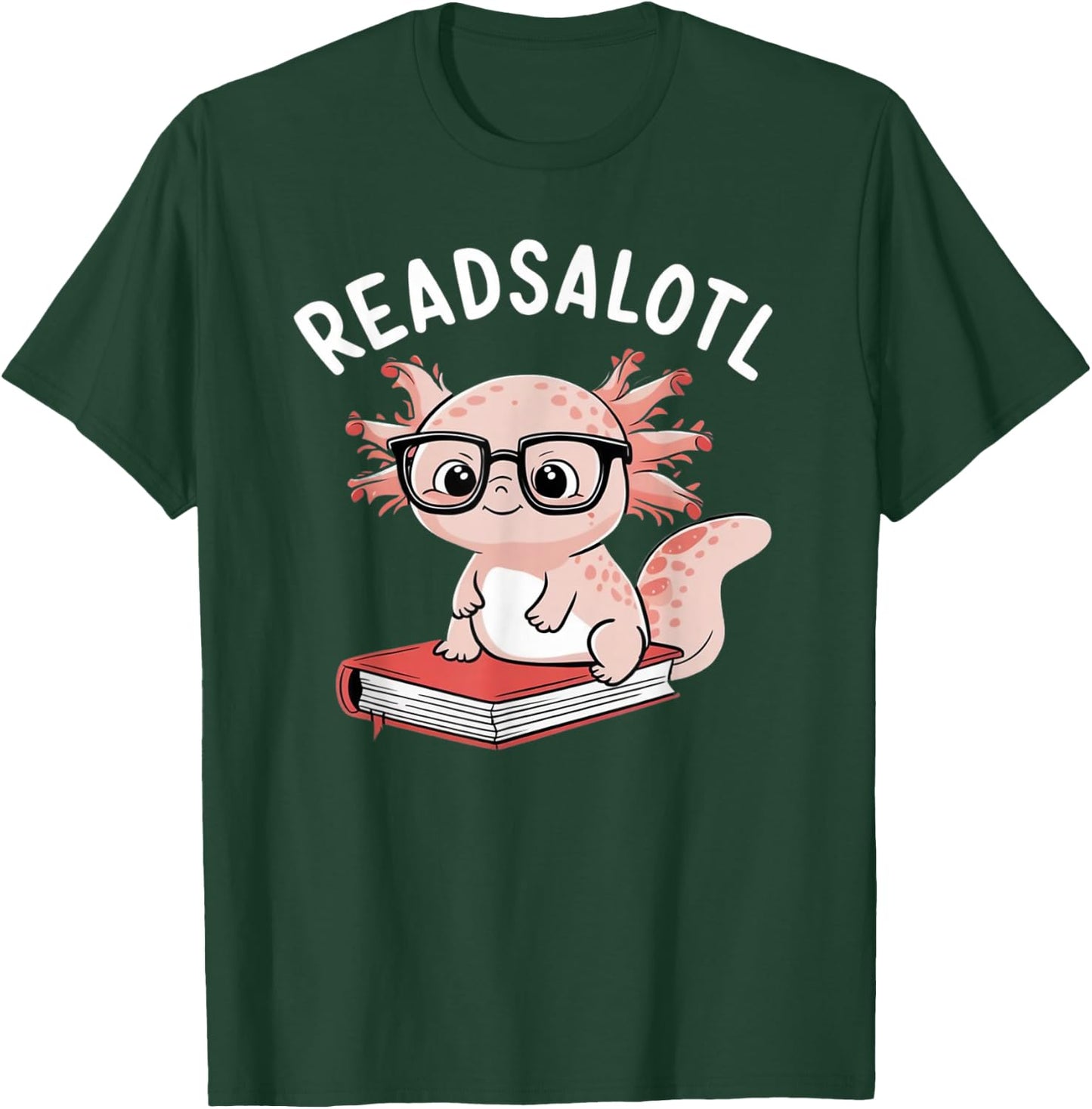 Tennessee Merchant Reads Alotl -Kids Black Cotton T-Shirt - T-Shirt | Forest