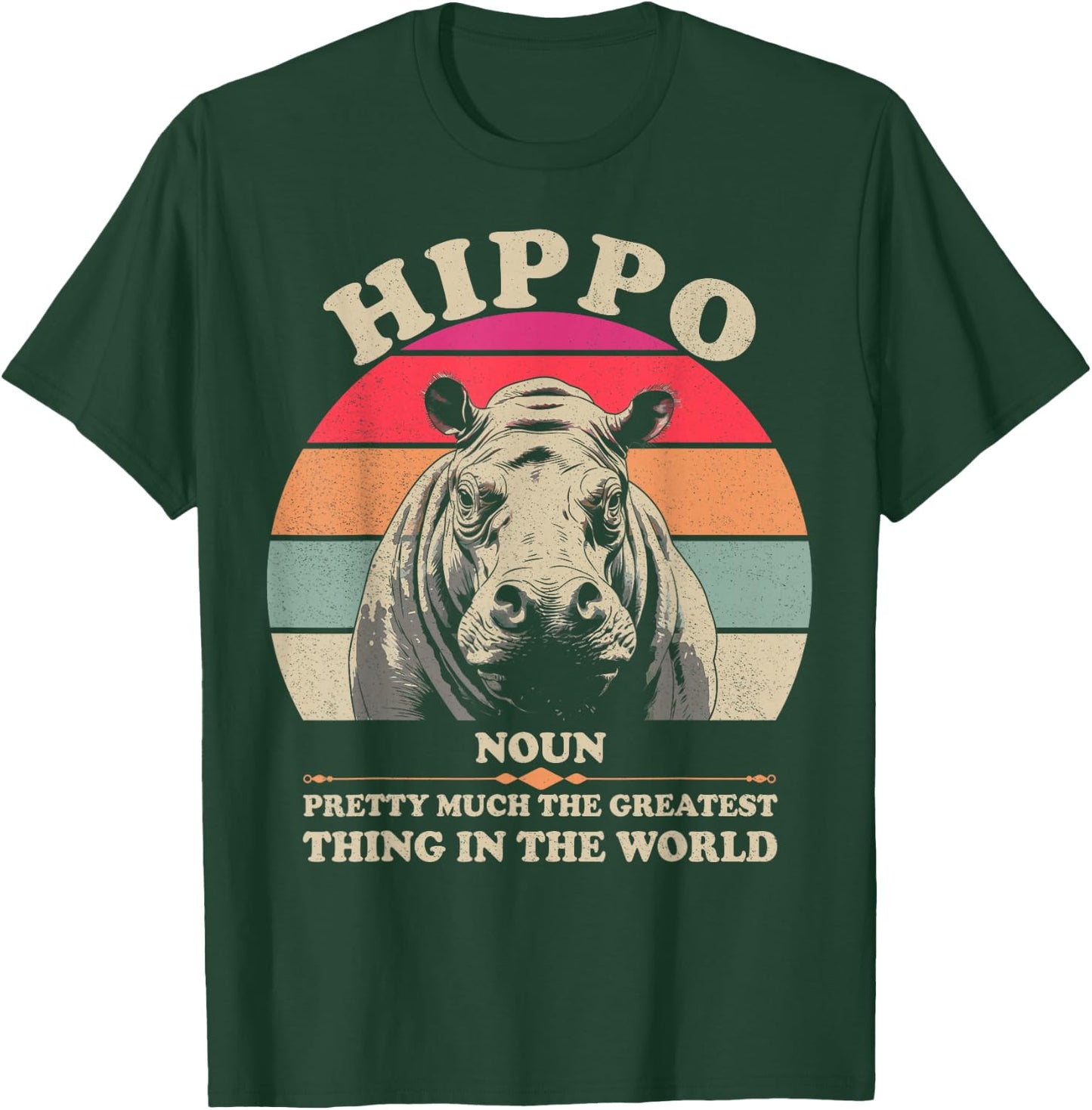 Hippo Definition Shirts Kids Cool Hippopotamus Funny T-Shirt - T-Shirt | Forest