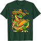 Cinco De Mayo Dinosaur Mexican T Rex Eating Taco Sombrero T-Shirt - T-Shirt | Forest