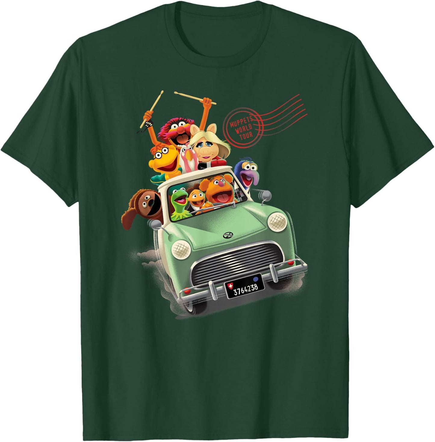 The Muppets - World Tour Driving Car Group T-Shirt - T-Shirt | Forest