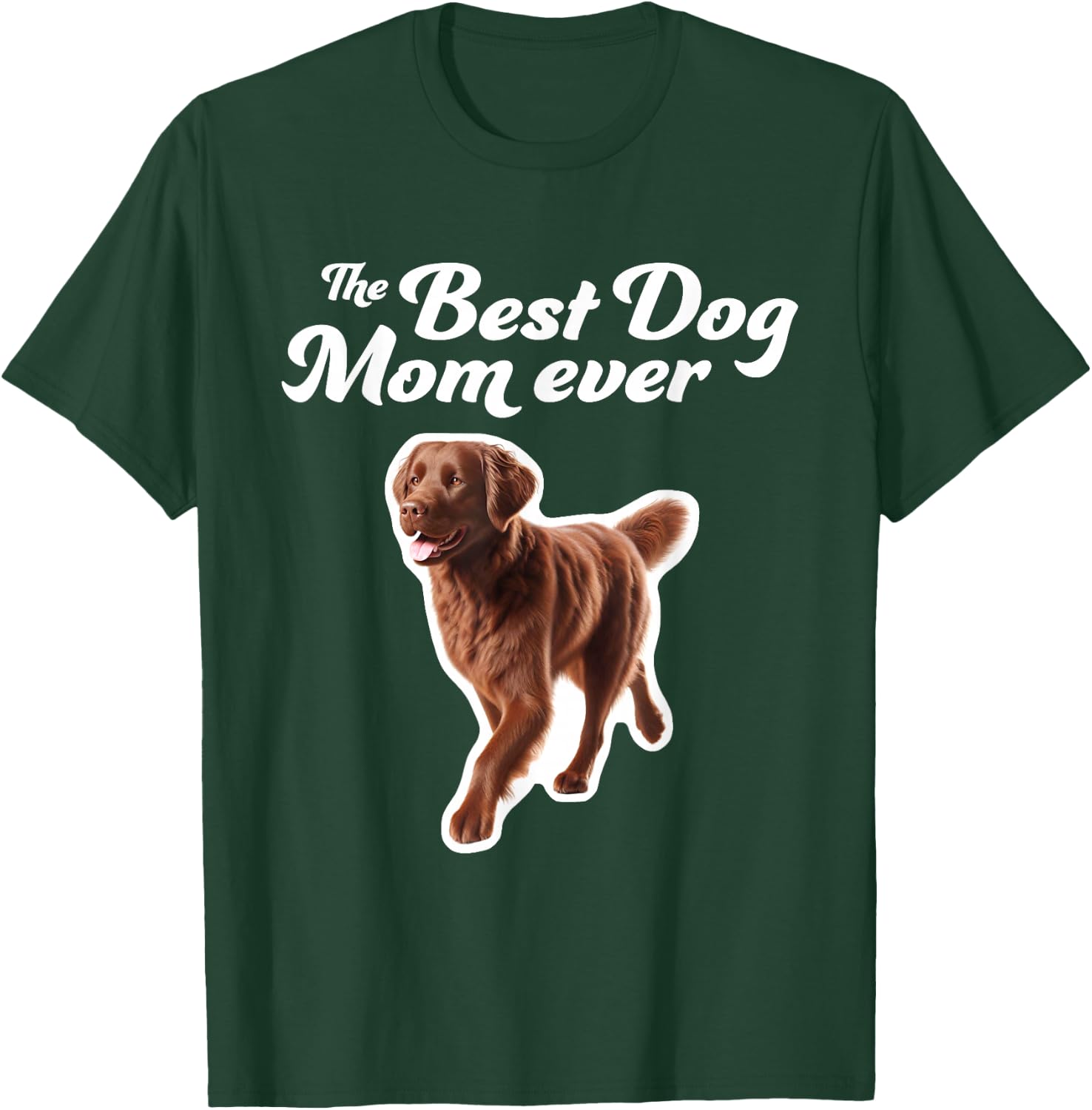 Best Dog Mom Ever - Chesapeake Bay Retriever T-Shirt - T-Shirt | Forest