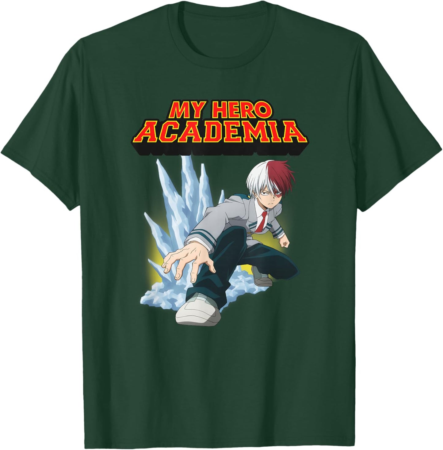 My Hero Academia Shoto Todoroki Mid-Cold Mid-Warm , Black, S T-Shirt - T-Shirt | Forest