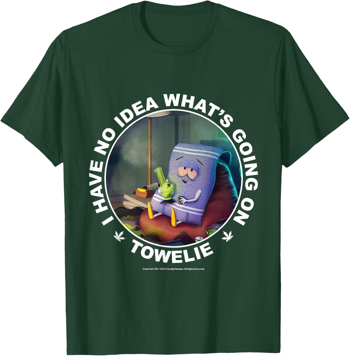 South Park with German Text "Ich habe keine Ahnung was los ist, black T-Shirt - T-Shirt | Forest