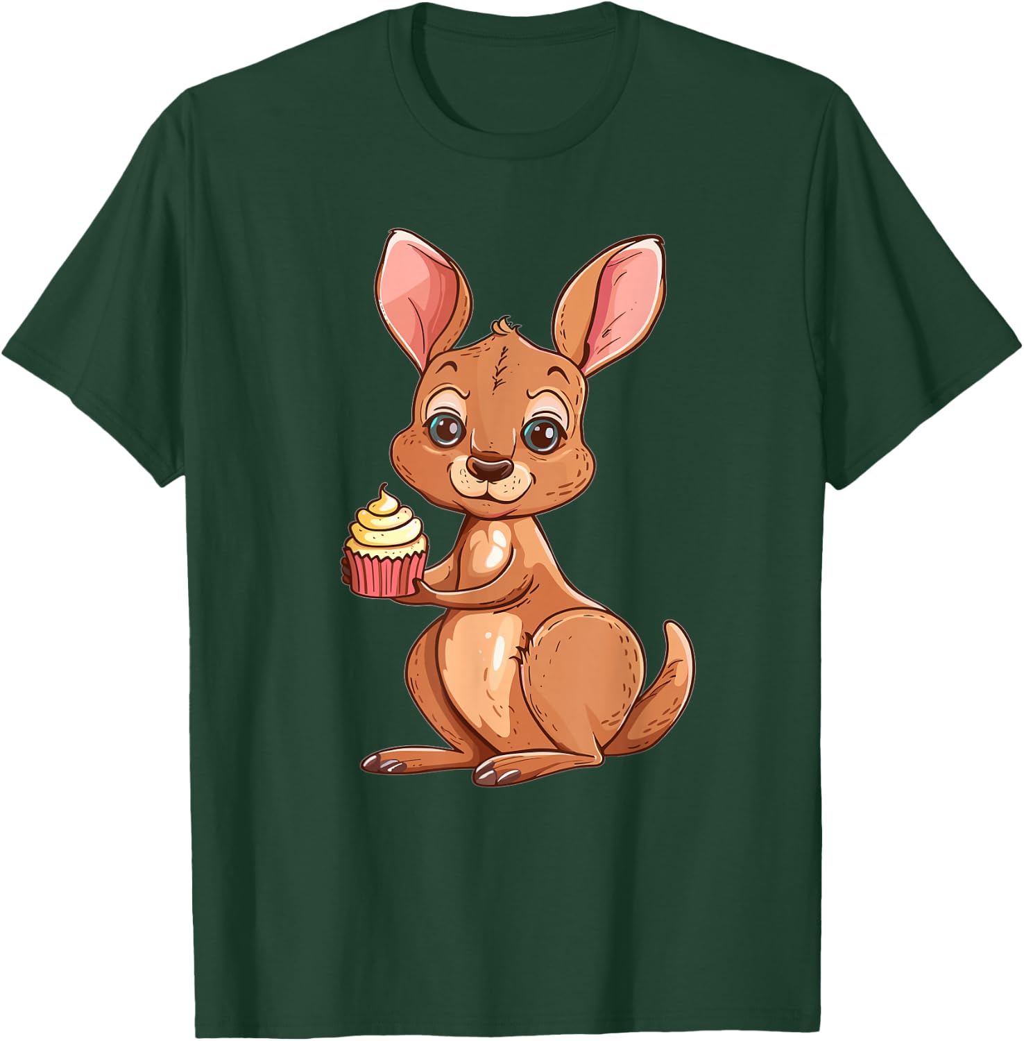 Cute Cupcake Kangaroo T-Shirt - T-Shirt | Forest