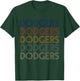 Dodgers Name Retro Vintage Apparel Gift Dodgers Lover T-Shirt - T-Shirt | Forest