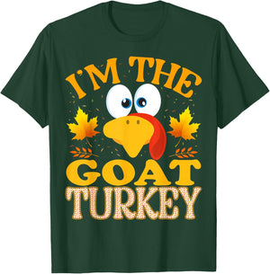 Thanksgiving I'm The Goat Turkey Matching T-Shirt - T-Shirt | Forest