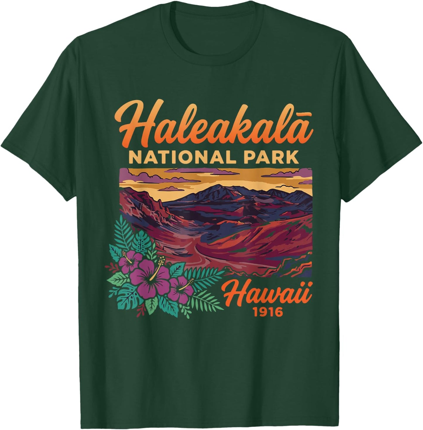 Haleakala National Park Maui Hawaii Vintage Design T-Shirt - T-Shirt | Forest