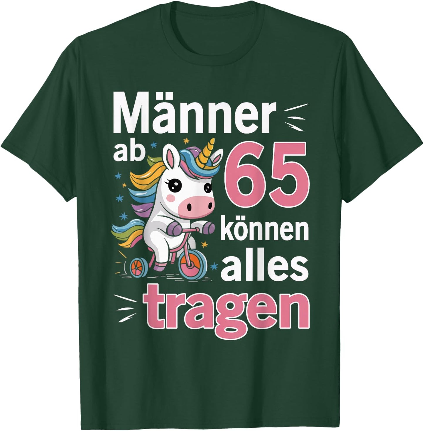 65th Birthday Man Men from 65 Years Funny Saying , black T-Shirt - T-Shirt | Forest