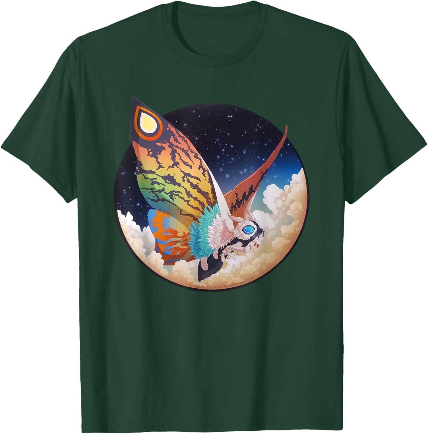 Vintage Mothra - Mothra Kaiju Monster , black T-Shirt - T-Shirt | Forest