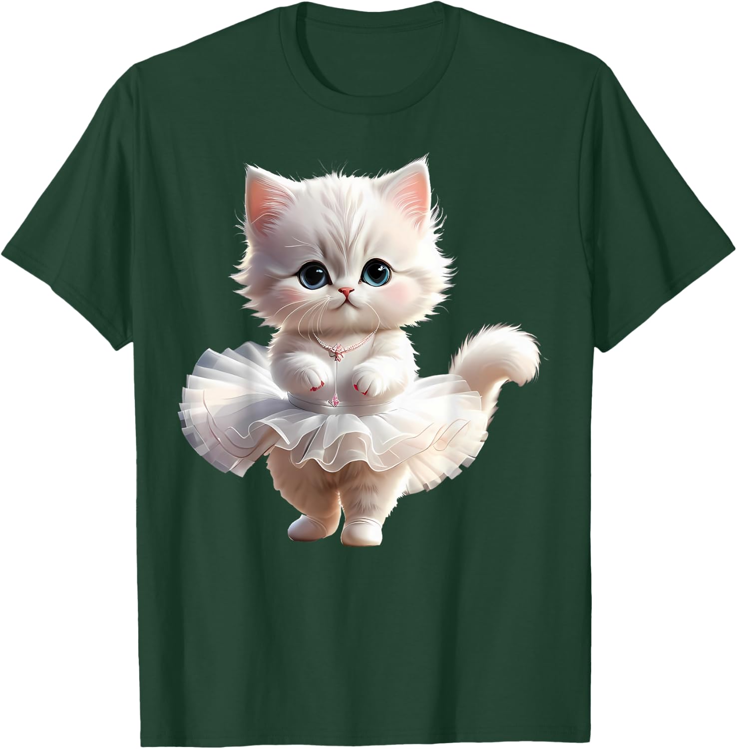 Sweet Dancing Ballerina Cat Ballet Kitty Girl For Kids T-Shirt - T-Shirt | Forest