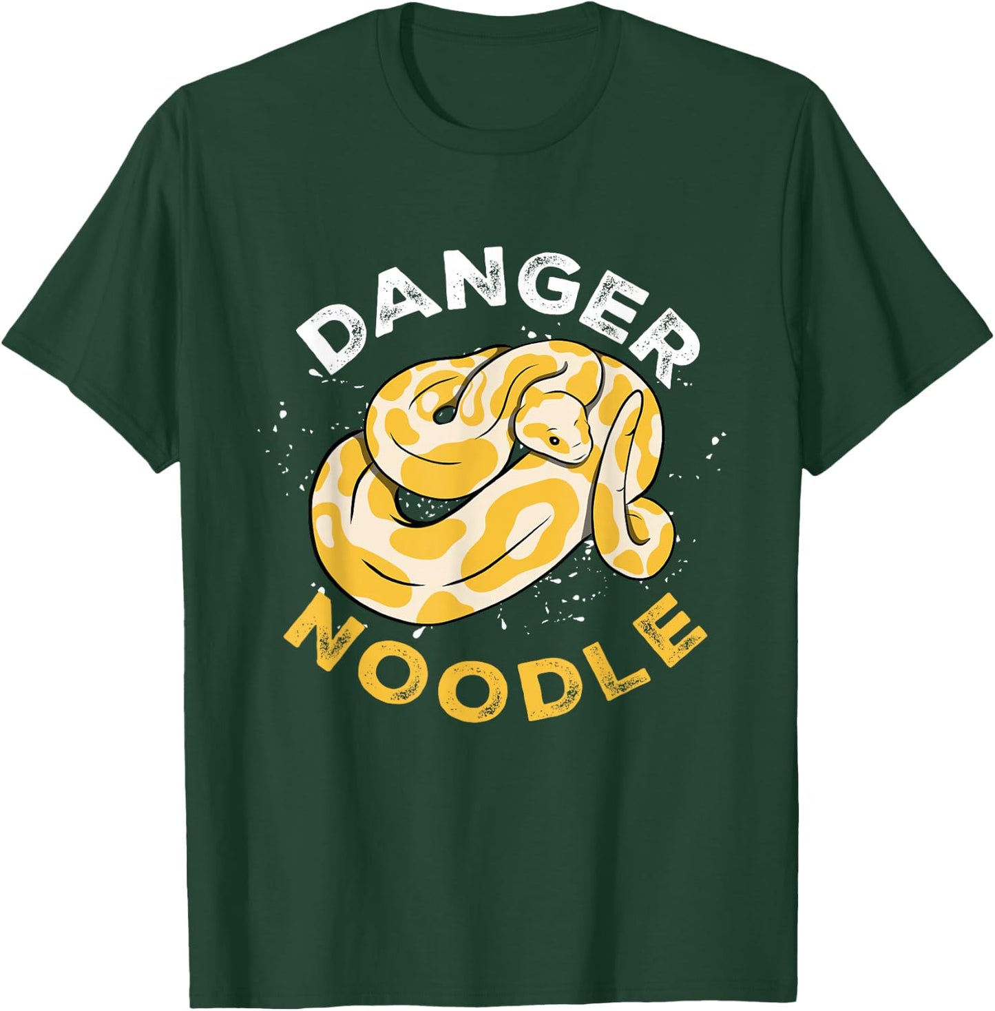 Snake Danger Noodle Serpent Python Wild Reptile T-Shirt - T-Shirt | Forest
