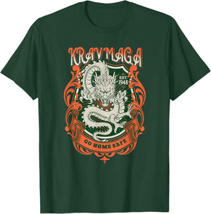 Krav Maga Dragon Design For Krav Women And Men T-Shirt - T-Shirt | Forest