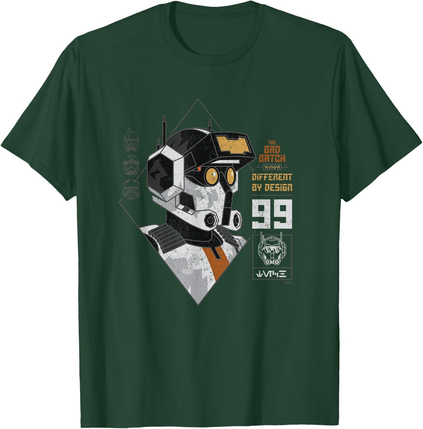 Star Wars The Bad Batch Tech Different by Design T-Shirt - T-Shirt | Forest