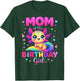 Mom of The Birthday Girl Axolotl Rainbow Bday Party Family T-Shirt - T-Shirt | Forest