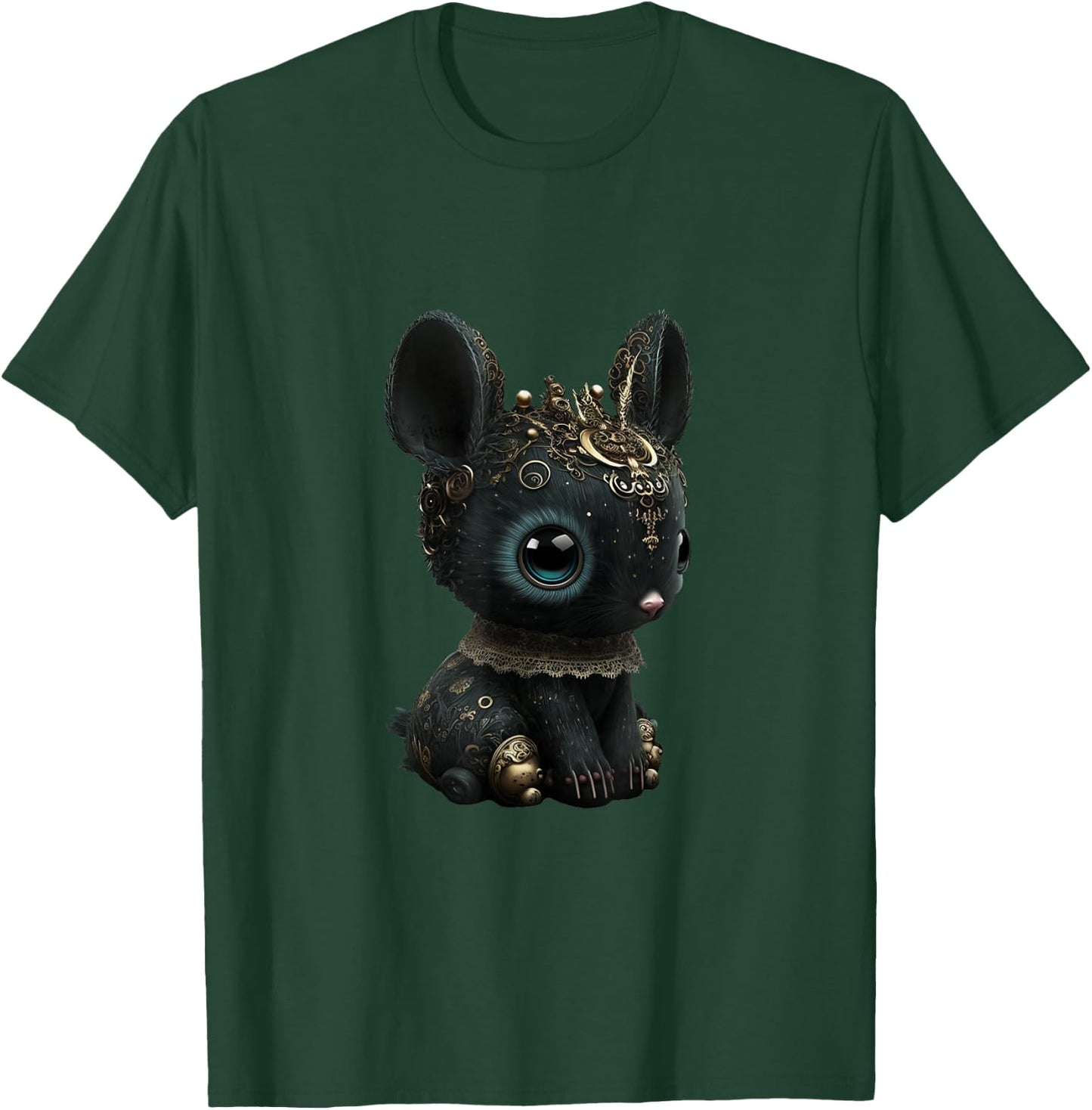 Kawaii Gothic Cute Goth Bunny T-Shirt - T-Shirt | Forest