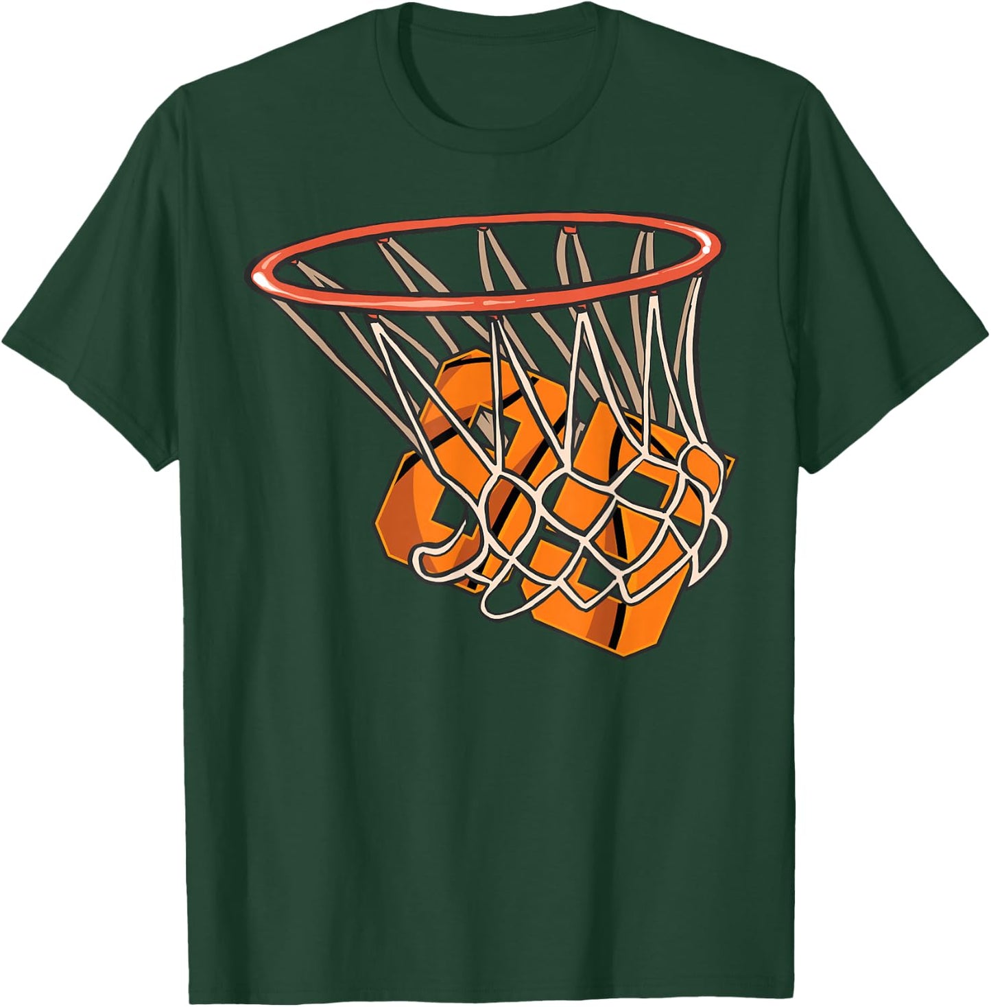 85 Basketball Birthday Party Team Player Celebration T-Shirt - T-Shirt | Forest