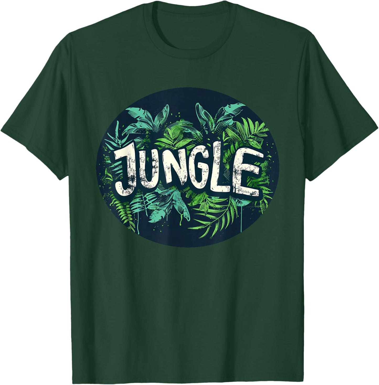 Stylish jungle design for trendy outfits , Black, S T-Shirt - T-Shirt | Forest