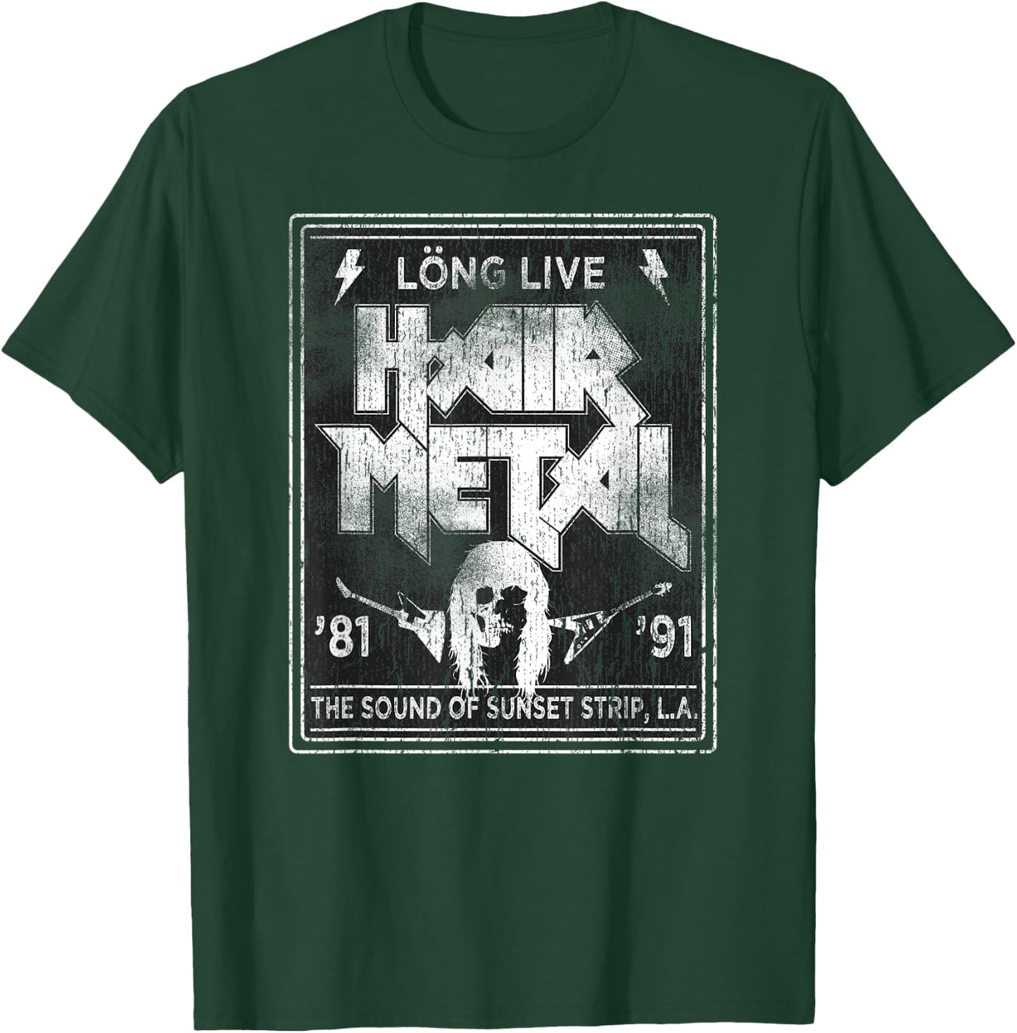 Long Live Hair Metal Rock 'n' Roll Fan T-Shirt - T-Shirt | Forest