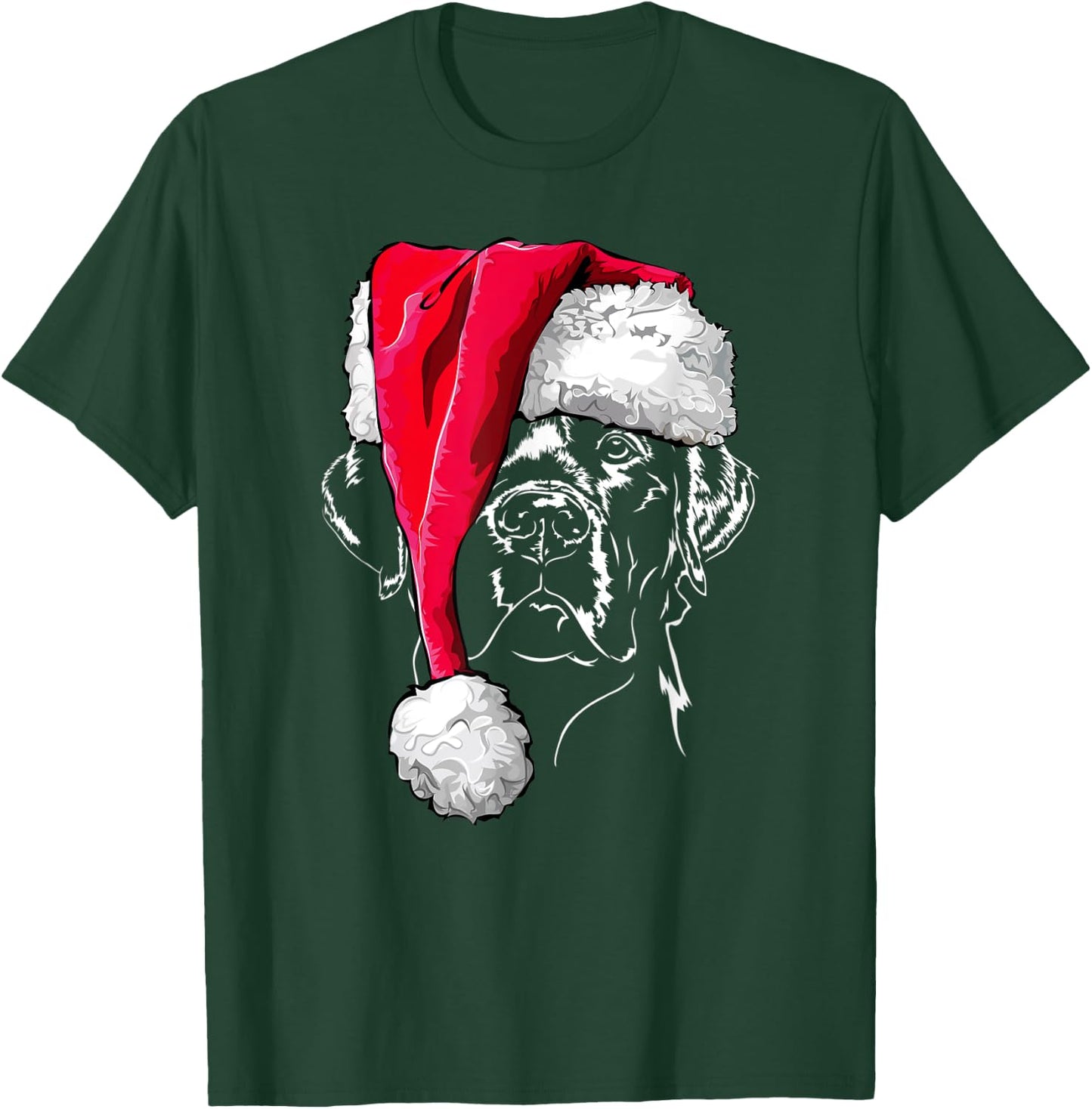 Funny Labrador Christmas T Shirt dog shirt gift Hund T-Shirt - T-Shirt | Forest