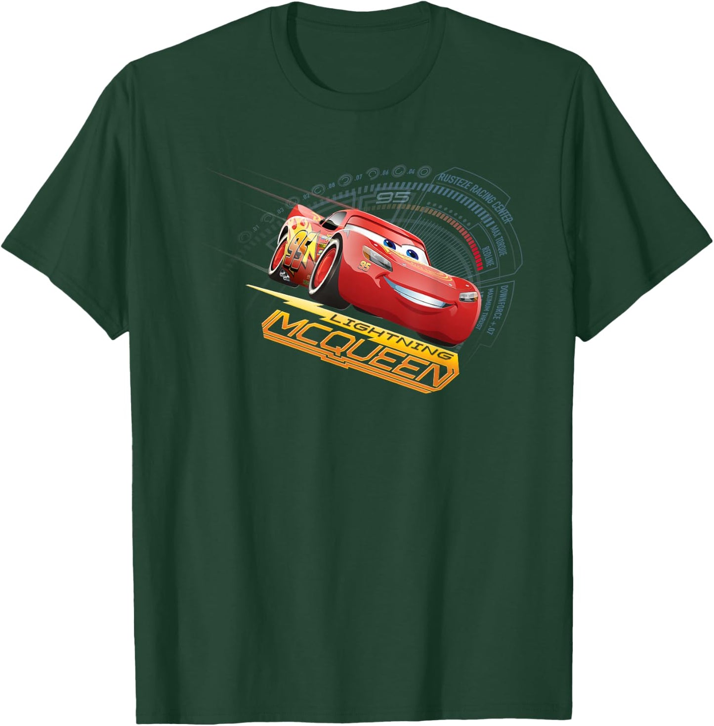 Cars Lightning McQueen , black T-Shirt - T-Shirt | Forest