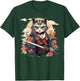 Samurai Cat Warrior Japanische Ninja Katze Kawaii T-Shirt - T-Shirt | Forest