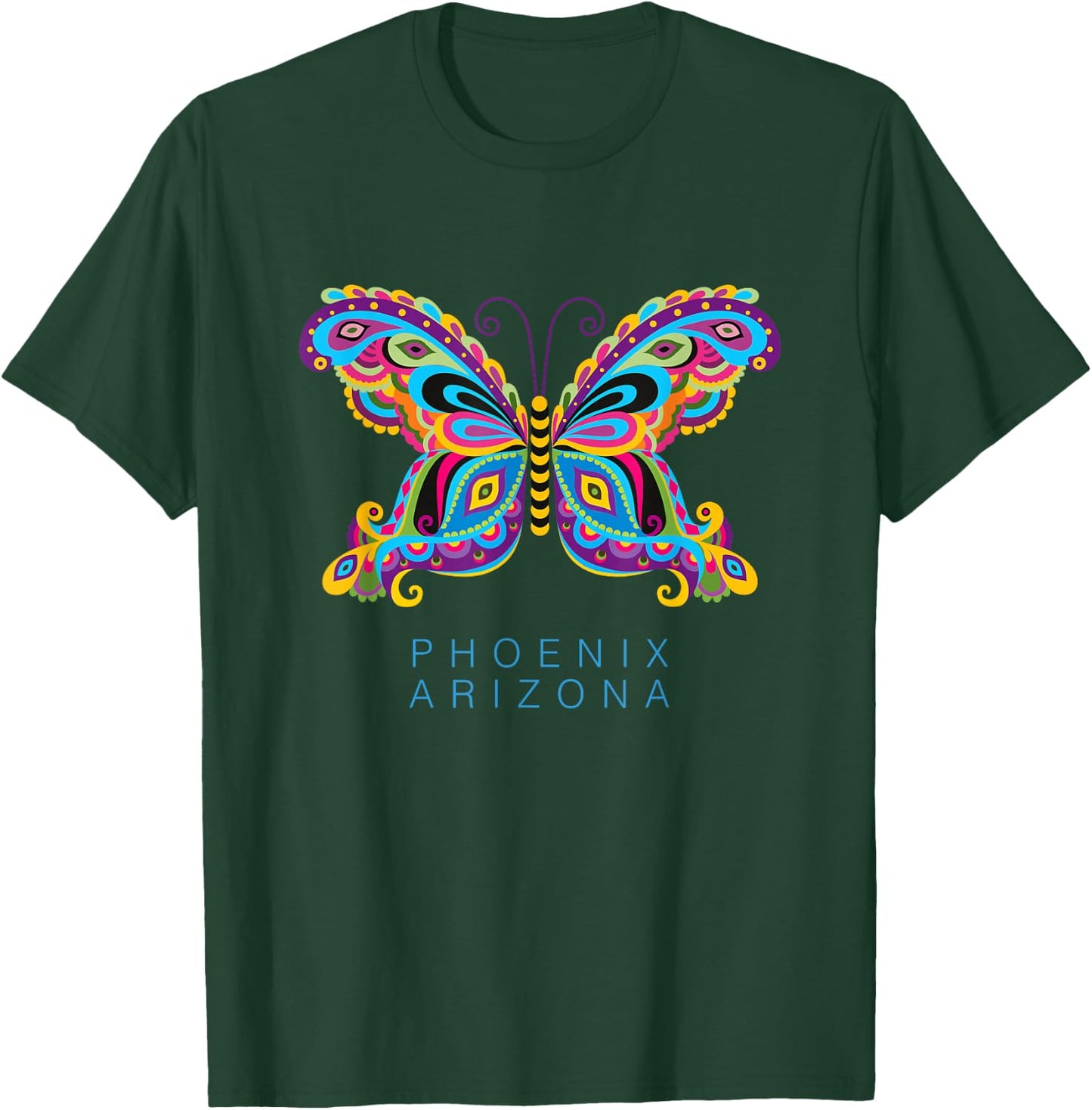 Phoenix Arizona Souvenir Butterfly Graphic T-Shirt - T-Shirt | Forest