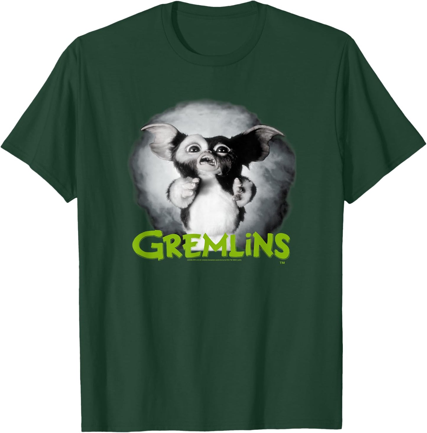 Gremlins Scared Green T-Shirt - T-Shirt | Forest
