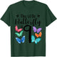 9 Year Old Butterfly Birthday Girls 9th Girl Party Gift T-Shirt - T-Shirt | Forest