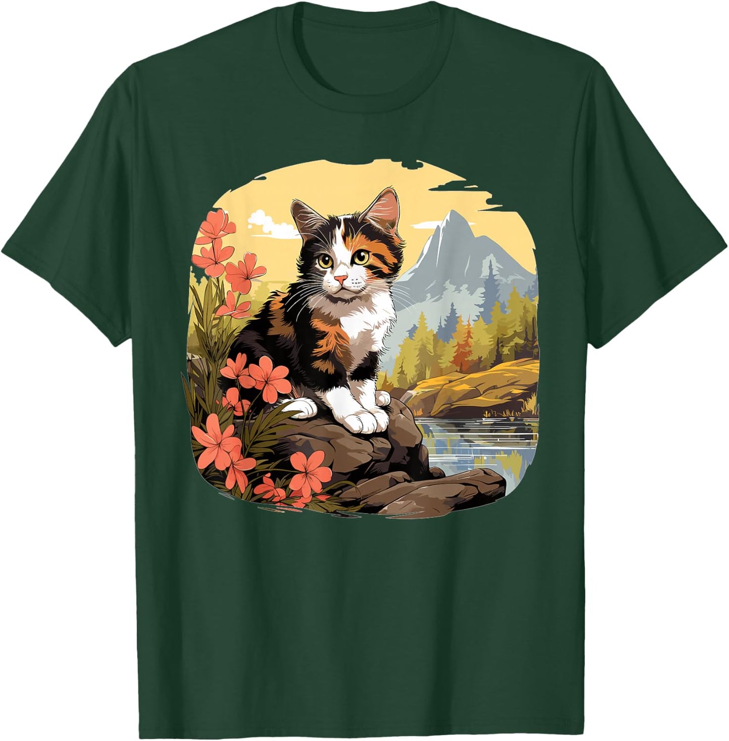 Calico Cats Calico Cat T-Shirt - T-Shirt | Forest