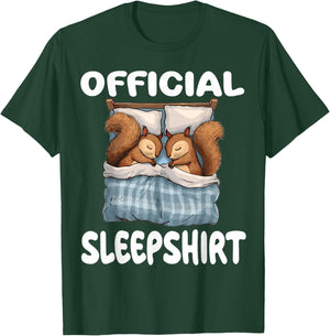 Squirrel Official Sleepshirt Pajamas Nightgown T-Shirt - T-Shirt | Forest