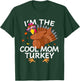 Cool mom Turkey Matching Outfit Thanksgiving Pajamas Family T-Shirt - T-Shirt | Forest