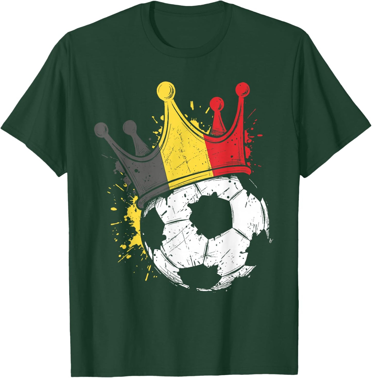 Belgian Flag Novelty Belgium T-Shirt - T-Shirt | Forest