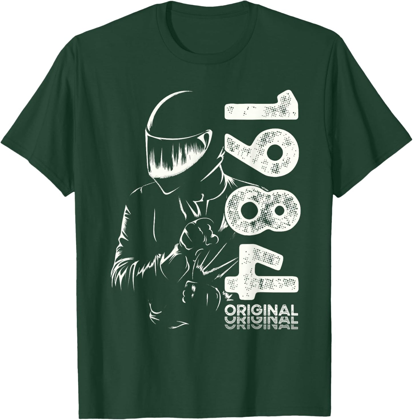 40th Birthday Man Motorcycle Biker Biker 1984 , Black, S T-Shirt - T-Shirt | Forest