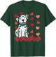 Valentines Day Dalmatian Dog Cute Men Women Kids Toddlers T-Shirt - T-Shirt | Forest